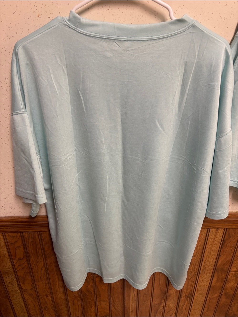 Women’s Light Blue Lounge Set - Tee & Shorts (size Large) - Picture 5 of 9